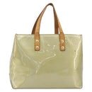 LOUIS VUITTON Monogram Vernis Reade PM Hand Bag Gris M91145 LV Auth bs37346-2