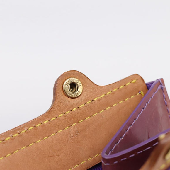 LOUIS VUITTON Monogram Vernis Stanton Tote Bag Purple Viole M91079 Auth bs37347