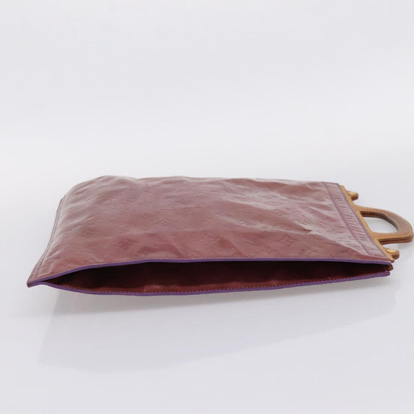 LOUIS VUITTON Monogram Vernis Stanton Tote Bag Purple Viole M91079 Auth bs37347