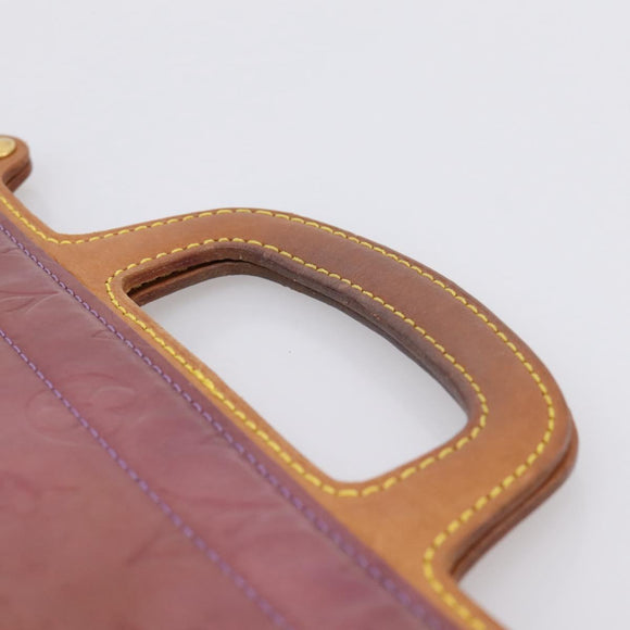 LOUIS VUITTON Monogram Vernis Stanton Tote Bag Purple Viole M91079 Auth bs37347