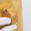 LOUIS VUITTON Monogram Vernis Houston Hand Bag Beige M91004 LV Auth bs37348-7