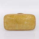LOUIS VUITTON Monogram Vernis Houston Hand Bag Beige M91004 LV Auth bs37348-5