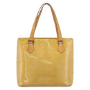 LOUIS VUITTON Monogram Vernis Houston Hand Bag Beige M91004 LV Auth bs37348-13