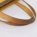 LOUIS VUITTON Monogram Vernis Houston Hand Bag Beige M91004 LV Auth bs37348-6