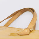 LOUIS VUITTON Monogram Vernis Houston Hand Bag Beige M91004 LV Auth bs37348-16