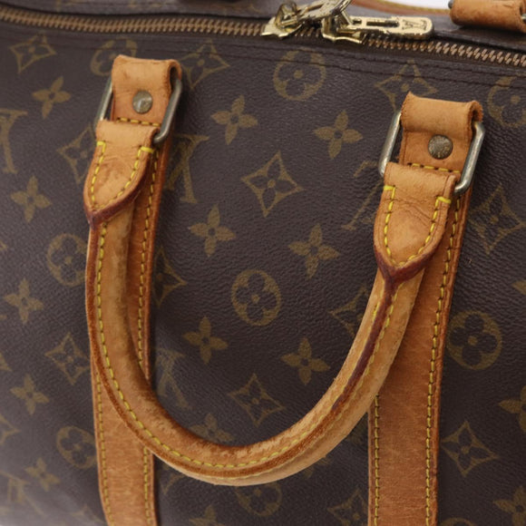LOUIS VUITTON Monogram Keepall Bandouliere 45 Boston Bag M41418 LV Auth bs37352