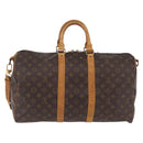 LOUIS VUITTON Monogram Keepall Bandouliere 45 Boston Bag M41418 LV Auth bs37352-5