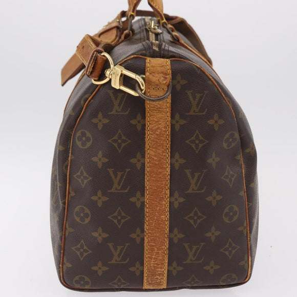 LOUIS VUITTON Monogram Keepall Bandouliere 45 Boston Bag M41418 LV Auth bs37352
