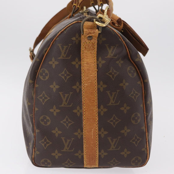 LOUIS VUITTON Monogram Keepall Bandouliere 45 Boston Bag M41418 LV Auth bs37352