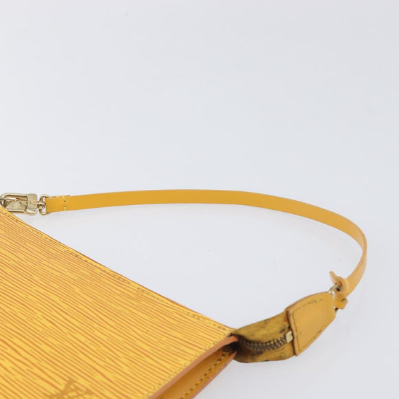 LOUIS VUITTON Epi Pochette Accessoires Pouch Yellow M52949 LV Auth bs37353