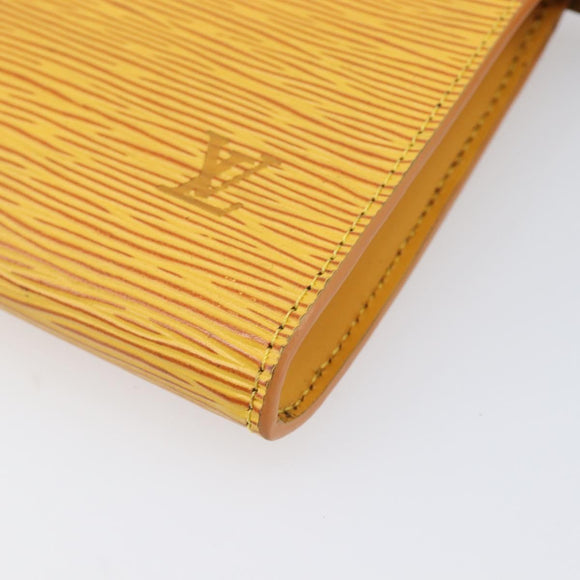 LOUIS VUITTON Epi Pochette Accessoires Pouch Yellow M52949 LV Auth bs37353