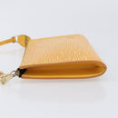 LOUIS VUITTON Epi Pochette Accessoires Pouch Yellow M52949 LV Auth bs37353-4