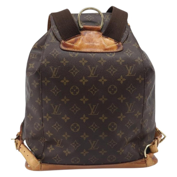 LOUIS VUITTON Monogram Montsouris GM Backpack M51135 LV Auth bs37354