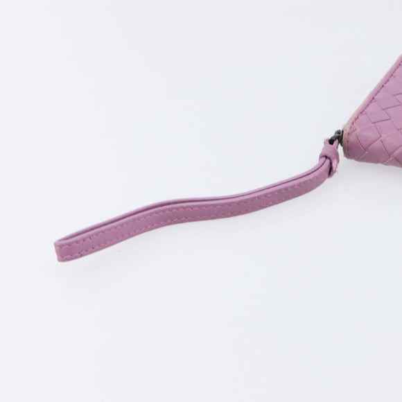 BOTTEGA VENETA INTRECCIATO Long Wallet Leather Purple Auth bs37355