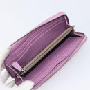 BOTTEGA VENETA INTRECCIATO Long Wallet Leather Purple Auth bs37355-15