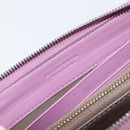 BOTTEGA VENETA INTRECCIATO Long Wallet Leather Purple Auth bs37355-16