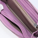 BOTTEGA VENETA INTRECCIATO Long Wallet Leather Purple Auth bs37355-18