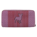 BOTTEGA VENETA INTRECCIATO Long Wallet Leather Purple Auth bs37355-3