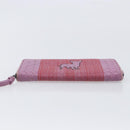 BOTTEGA VENETA INTRECCIATO Long Wallet Leather Purple Auth bs37355-7