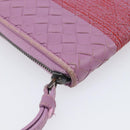 BOTTEGA VENETA INTRECCIATO Long Wallet Leather Purple Auth bs37355-9