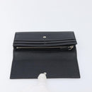 BVLGARI Long Wallet Leather 2 Set Black Auth bs37356-8