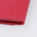 Salvatore Ferragamo Gancini Long Wallet Leather Pink Gold Auth bs37358V-12