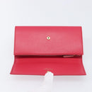 Salvatore Ferragamo Gancini Long Wallet Leather Pink Gold Auth bs37358V-14
