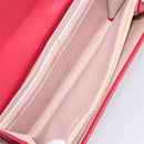 Salvatore Ferragamo Gancini Long Wallet Leather Pink Gold Auth bs37358V-18