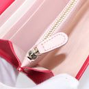 Salvatore Ferragamo Gancini Long Wallet Leather Pink Gold Auth bs37358V-19