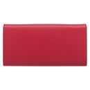 Salvatore Ferragamo Gancini Long Wallet Leather Pink Gold Auth bs37358V-3
