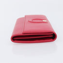 Salvatore Ferragamo Gancini Long Wallet Leather Pink Gold Auth bs37358V-5
