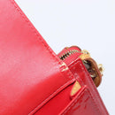 LOUIS VUITTON Monogram Vernis Motto Accessory Pouch Red M91137 LV Auth bs37359-30