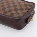 LOUIS VUITTON Damier Ebene Trousse Toilette 25 Clutch Bag N47624 LV Auth bs37362-10