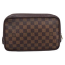 LOUIS VUITTON Damier Ebene Trousse Toilette 25 Clutch Bag N47624 LV Auth bs37362-3