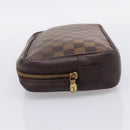 LOUIS VUITTON Damier Ebene Trousse Toilette 25 Clutch Bag N47624 LV Auth bs37362-4