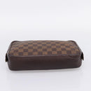 LOUIS VUITTON Damier Ebene Trousse Toilette 25 Clutch Bag N47624 LV Auth bs37362-7