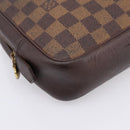 LOUIS VUITTON Damier Ebene Trousse Toilette 25 Clutch Bag N47624 LV Auth bs37362-9