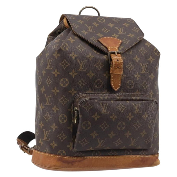 LOUIS VUITTON Monogram Montsouris GM Backpack M51135 LV Auth bs37365