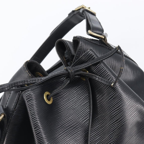 LOUIS VUITTON Epi Petit Noe Shoulder Bag Black M44102 LV Auth bs37366