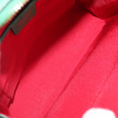 CELINE Backpack Leather Green Gold Auth bs37368-11