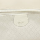 GUCCI Tote Bag Nylon White Silver 002 2123 0455 Auth bs37372-20