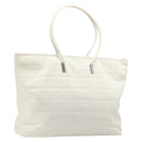 GUCCI Tote Bag Nylon White Silver 002 2123 0455 Auth bs37372-1
