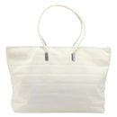 GUCCI Tote Bag Nylon White Silver 002 2123 0455 Auth bs37372-13