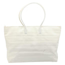 GUCCI Tote Bag Nylon White Silver 002 2123 0455 Auth bs37372-2
