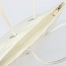 GUCCI Tote Bag Nylon White Silver 002 2123 0455 Auth bs37372-7