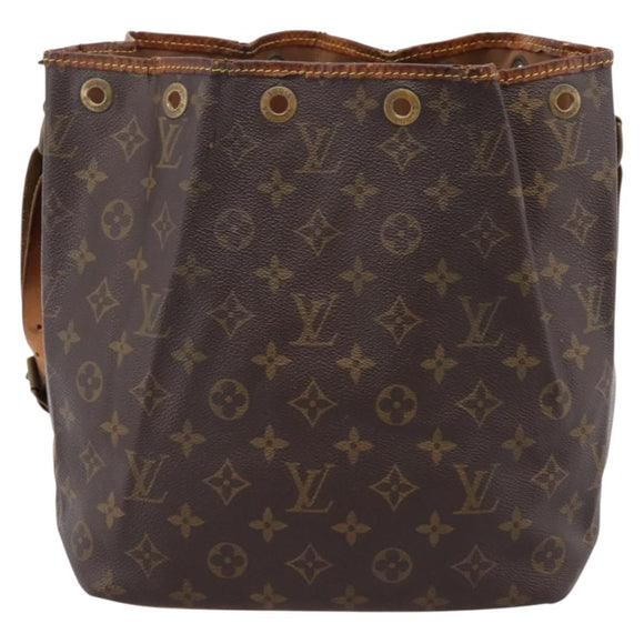 LOUIS VUITTON Monogram Petit Noe Shoulder Bag M42226 LV Auth bs37378