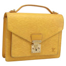 LOUIS VUITTON Epi Monceau28 Hand Bag 2way Yellow M52129 LV Auth bs37379-1