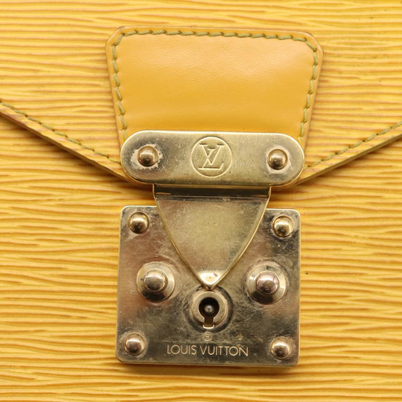 LOUIS VUITTON Epi Monceau28 Hand Bag 2way Yellow M52129 LV Auth bs37379
