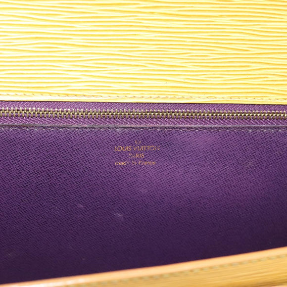 LOUIS VUITTON Epi Monceau28 Hand Bag 2way Yellow M52129 LV Auth bs37379