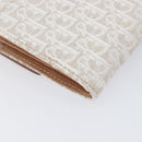 Christian Dior Trotter Canvas Long Wallet White Silver Auth bs37382V-16